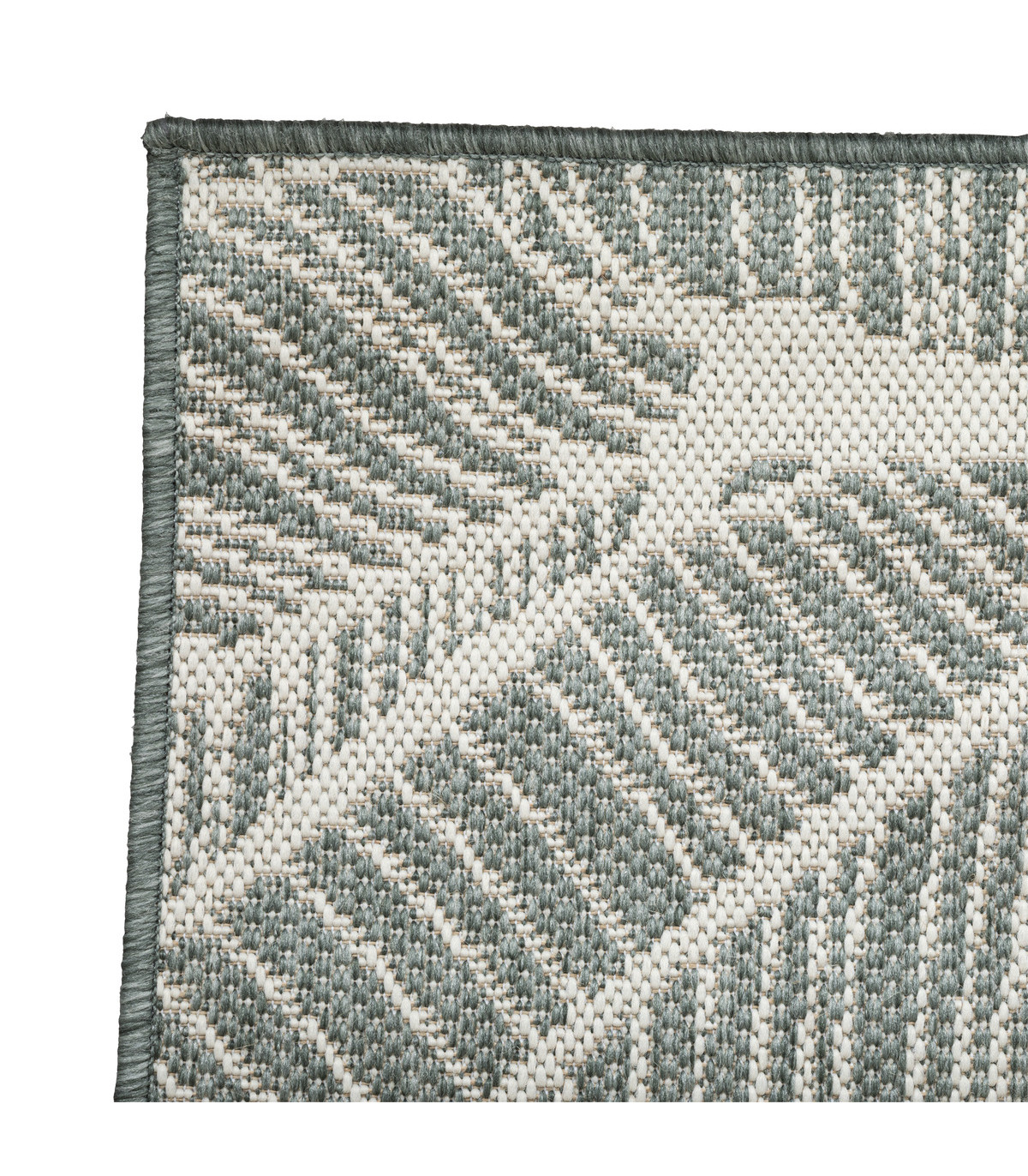Tapis décoratif vert pour extérieur ou intérieur en polypropylène 150 x 230 cm