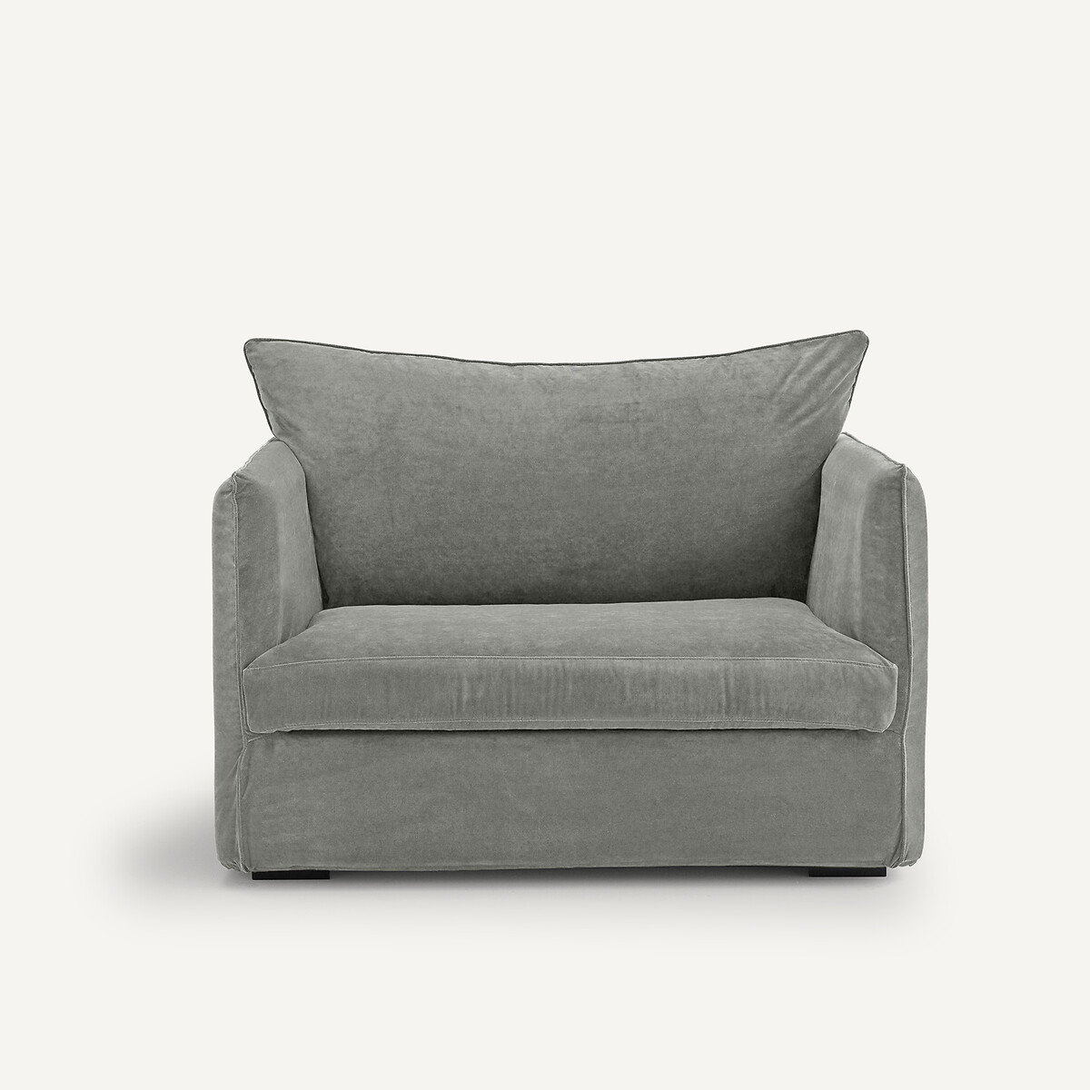 AM.PM<br>Poltrona XL em fluweel stonewashed, Neo Chiquito