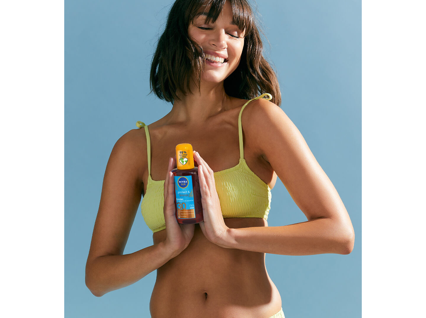 PROTETOR SOLAR BRONZEADO NATURAL SPRAY ÓLEO FP30 PROTECT & BRONZE NIVEA SUN 200 ML