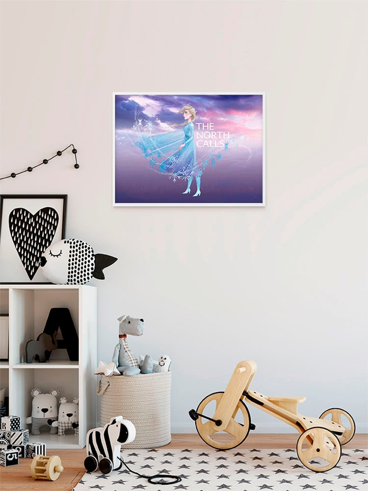 Komar Bild »Frozen Elsa The North Calls« Disney 1 Stk. tlg. Wandbild zur Dekoration im Kinderzimmer - ohne Rahmen