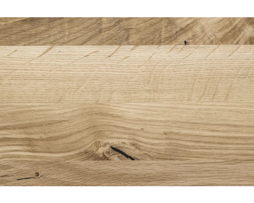 Eikenhouten bankblad, vintage geolied, natuurlijke rand, doorlopende duigen, 1600x450x26 mm