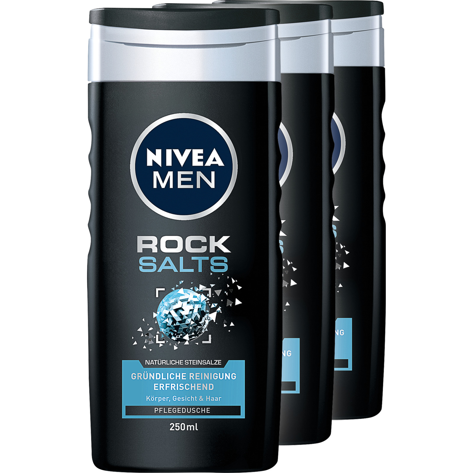 Nivea Men Pflegedusche Rock Salts 3 x 250 ml