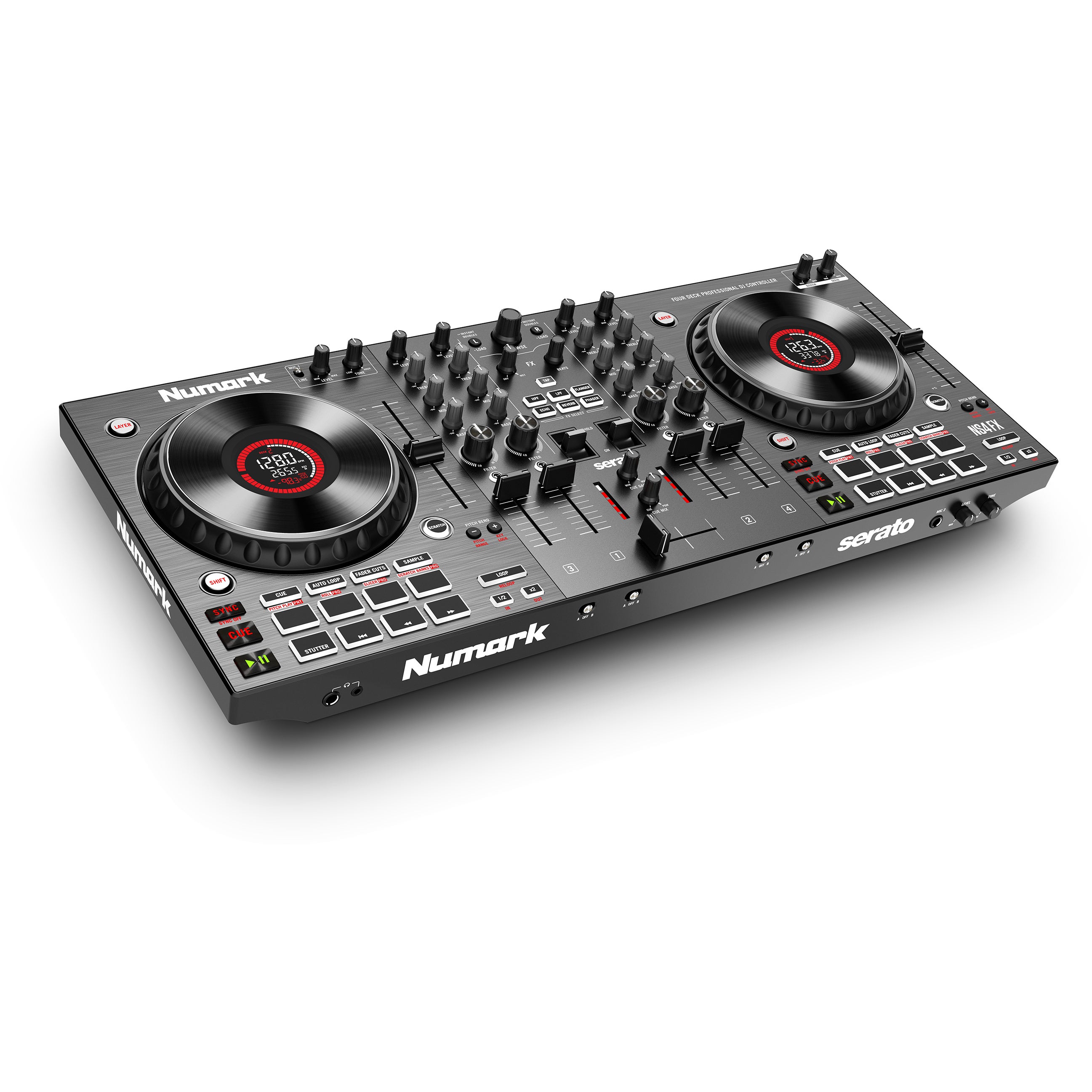 Numark NS4FX 4-kanaals DJ-controller