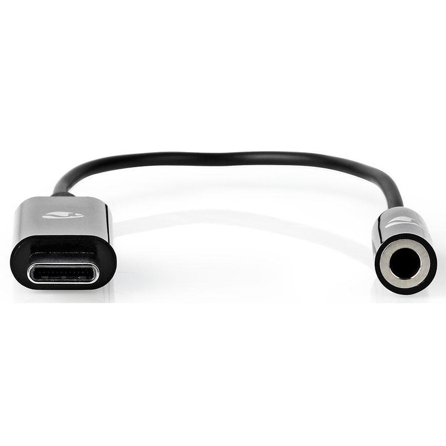 Nedis CCBW65950BK015 USB-adapter USB-C - 3.5mm female 0.15 m zwart