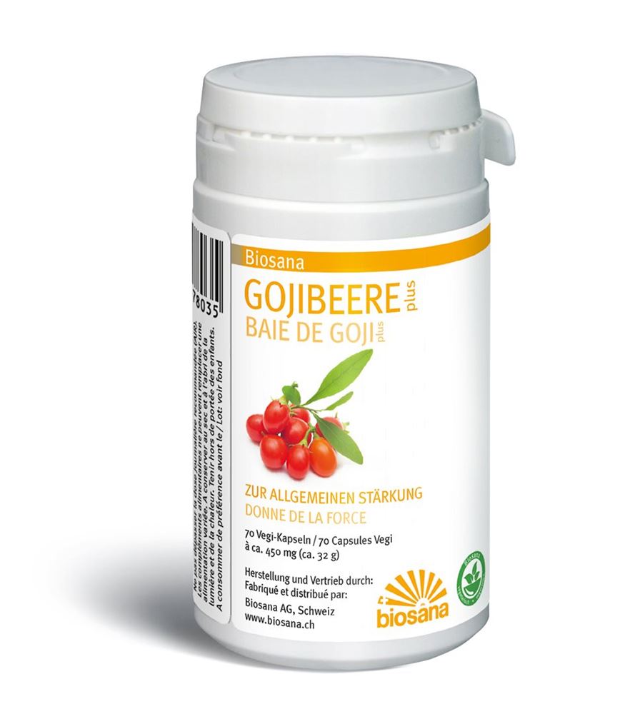 BIOSANA Gojibeere plus<br>70 Stück, Dose, Kapsel