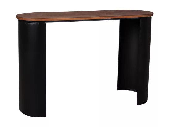 Console d'entrée en bois noir 120x40x79.5