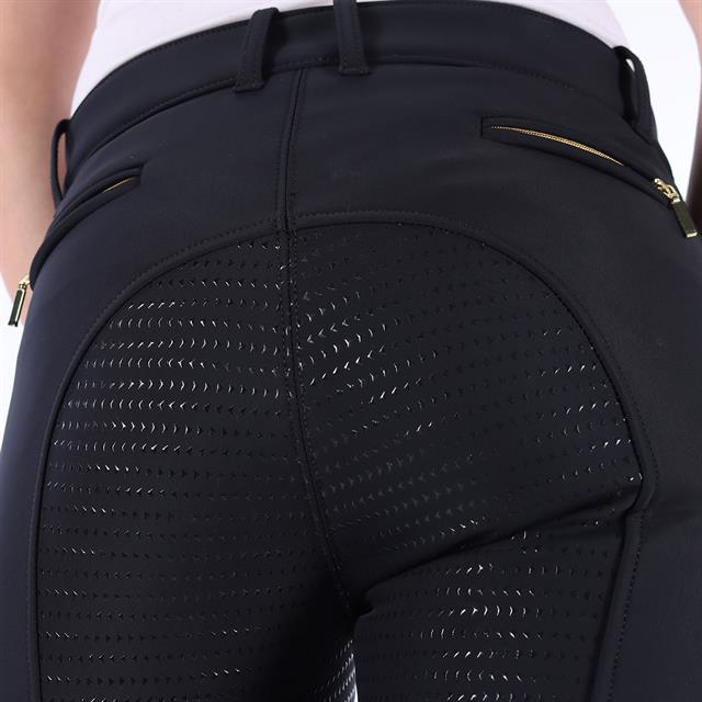 Paardrijbroek QUUR QCardie Softshell Full Grip Zwart
