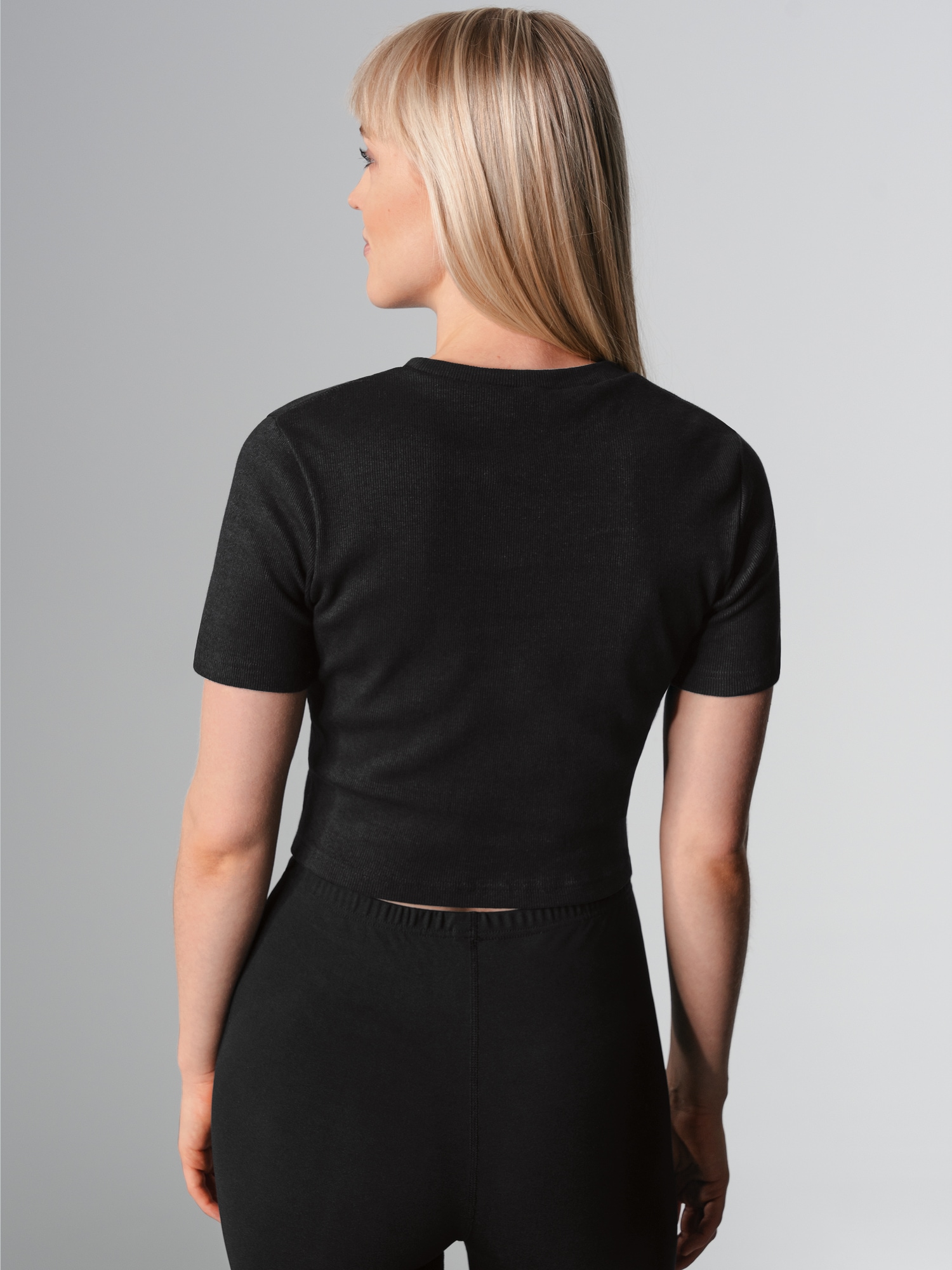 Modisches Crop-Top Schwarz