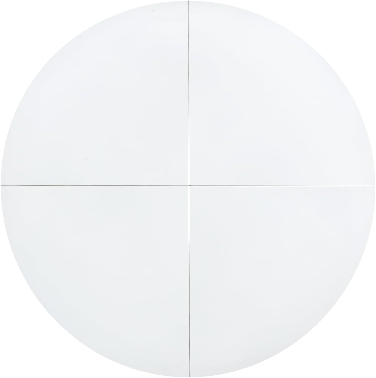 Moderner Skandinavisch Moderner Runder Esstisch, Stehtisch, Schreibtisch für Küche, Esszimmer, Wohnzimmer und Büro, für 4-6 Personen, Ø 120 cm, Weiß