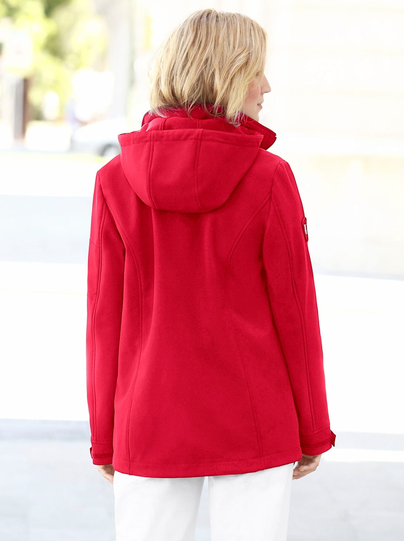 Casual Looks Softshelljacke mit Kapuze