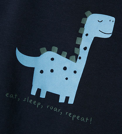 Name It Bluse - NbmVacion - Dark Sapphire/Dinosaur
