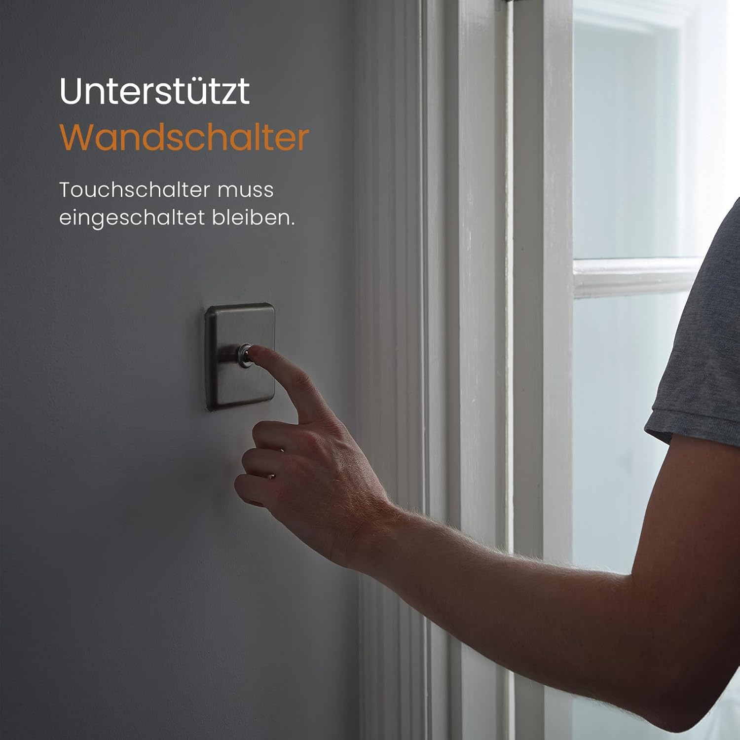 EMKE Spiegelschrank Bad Mit Beleuchtung 50x70cm, 3 Dimmbare Lichtfarben, Antibeschlag, Steckdose, Badezimmer Mit Glasablage, Weißer Doppelspiegel, Speicherfunktion