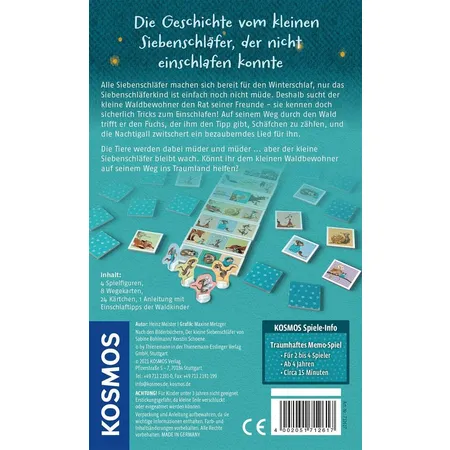KOSMOS Die Geschichte vom kleinen Siebenschläfer, der nicht einschlafen konnte, Memo-Spiel