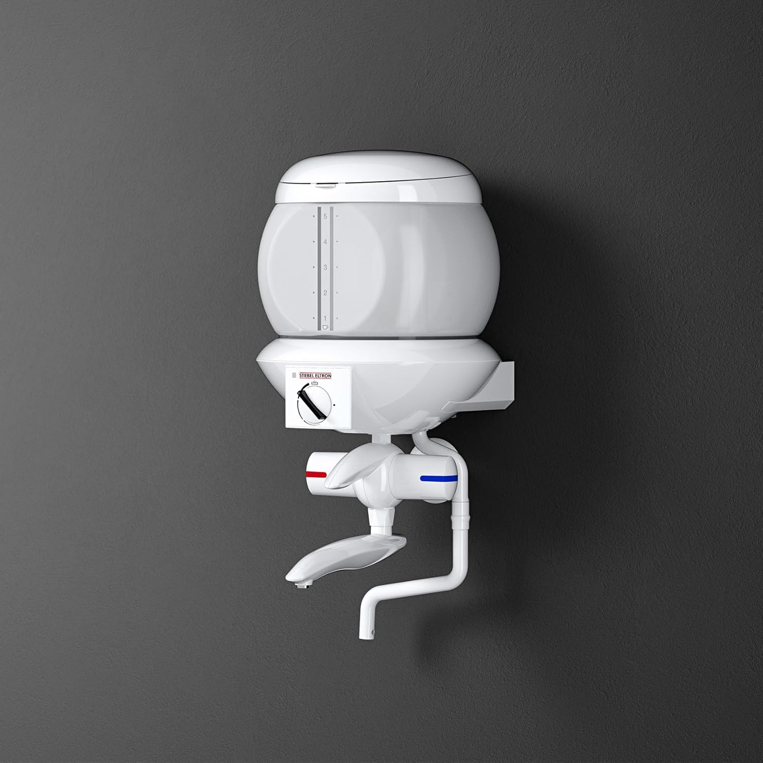 STIEBEL ELTRON Kochendwassergerät EBK 5 G, Glas, 5 Liter, Hebel-Zweigriff-Füll- und Ablaufarmatur, 74286