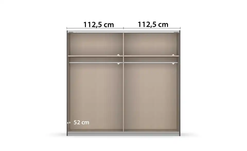 Schwebetürenschrank Ruga 226 cm