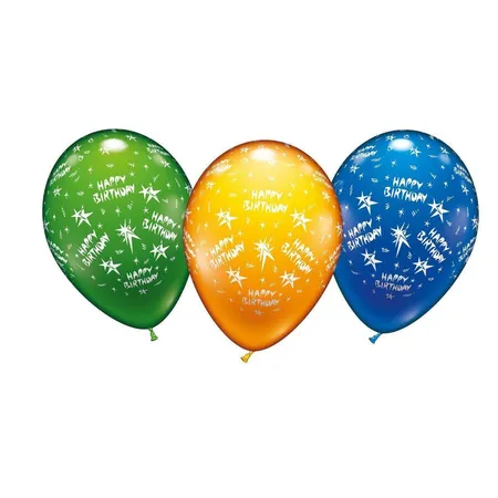 Karaloon 6 Ballons Happy Birthday