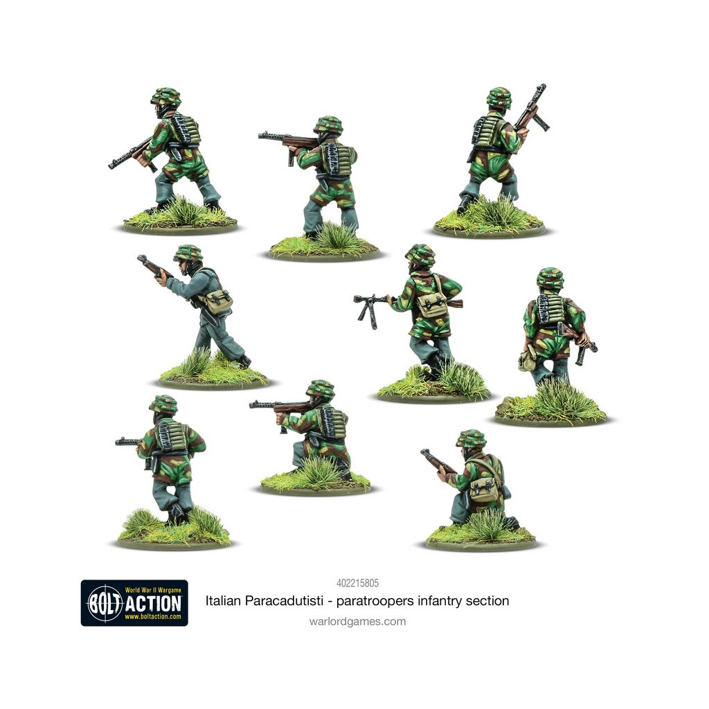 Bolt Action - Italian Paracadutisti Paratrooper Infantry Section