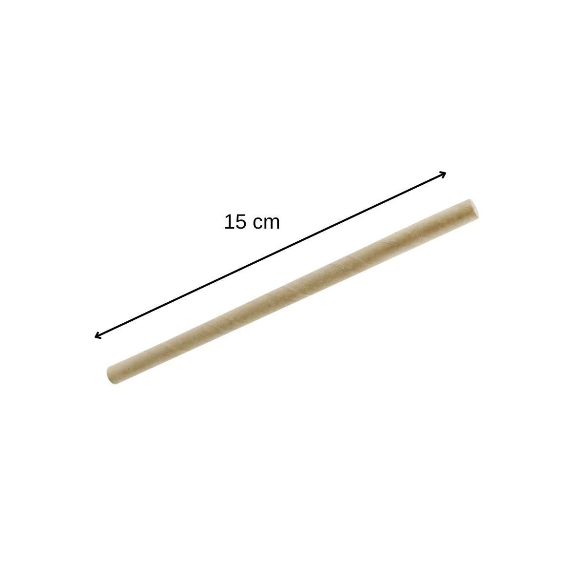 Lot de 2 boites de 50 pailles en papier rigide brun Eco Friendly Facke