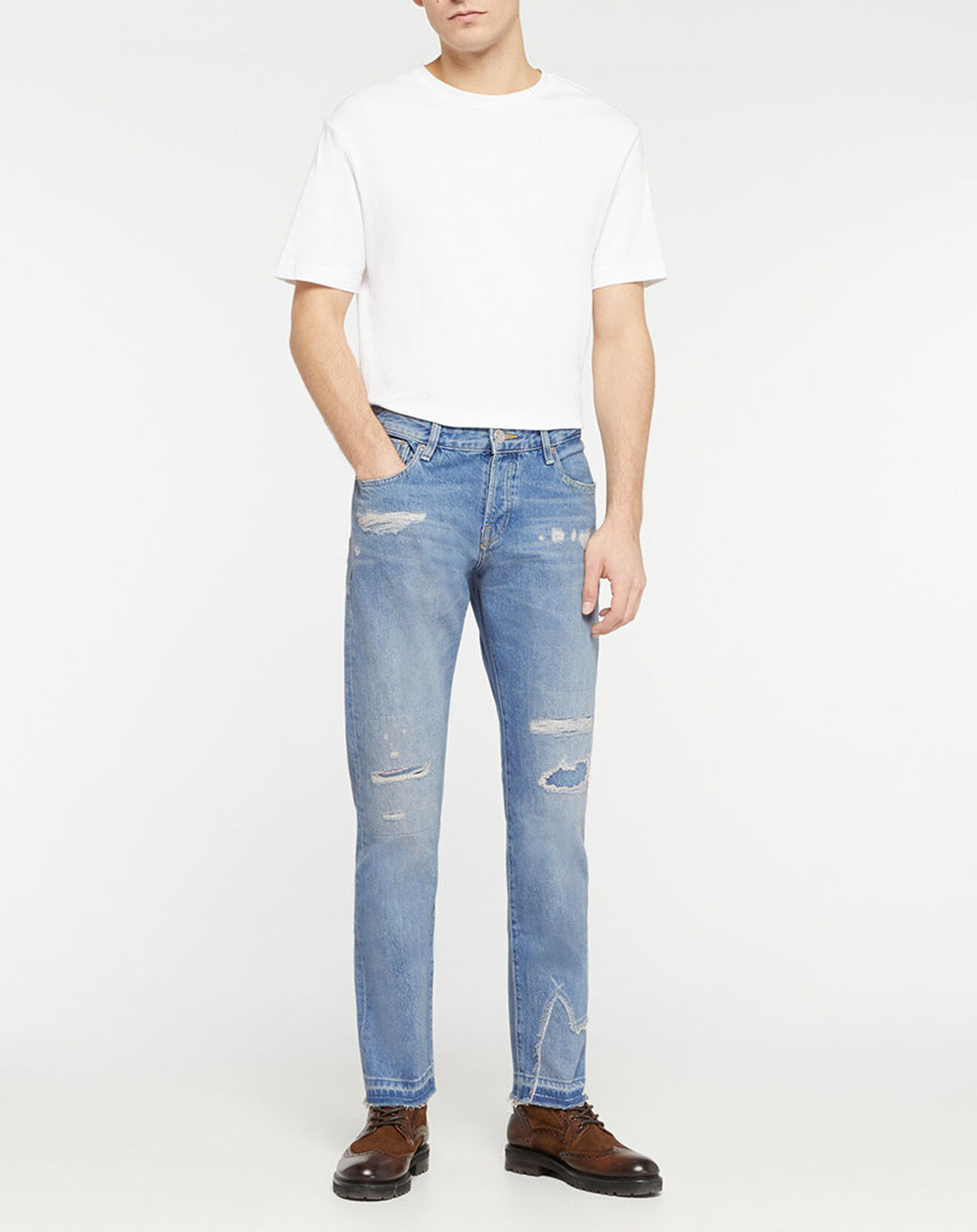 Scotch & Soda Jean Slim Fit Ralston bleu clair