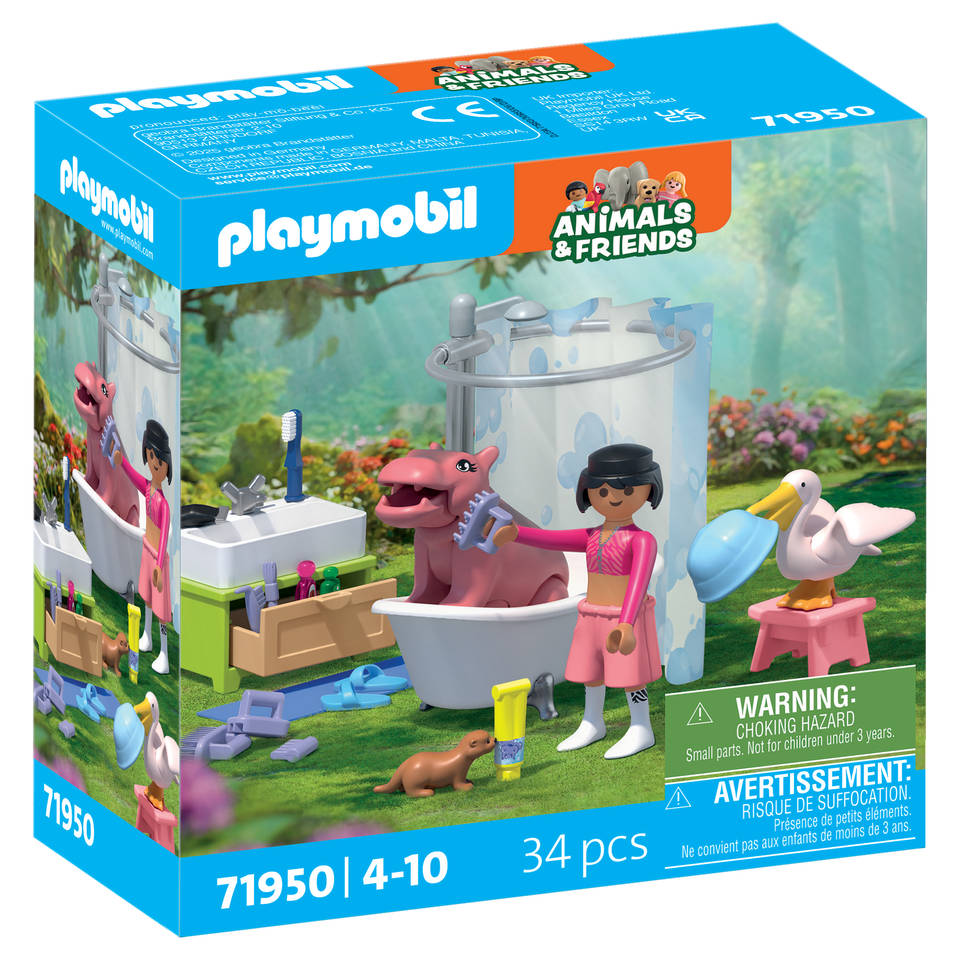 PLAYMOBIL Animals & Friends dierenbadplezier 71950