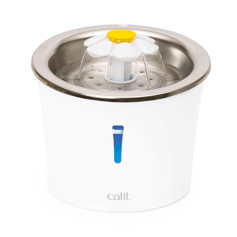 Fonte de flores Catit com LED em aço inoxidável. 3L - ref. 43725