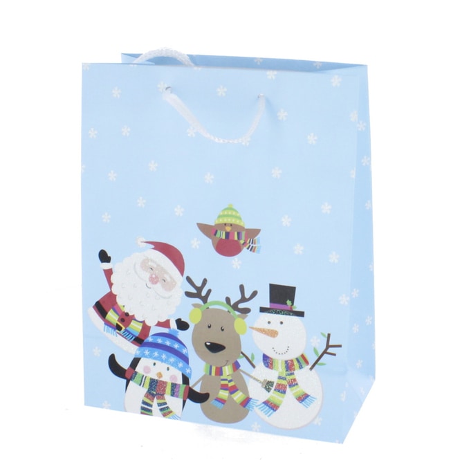 Geschenktasche Weihnachten - ca. 17,5 x 9,5 x 22,5 cm