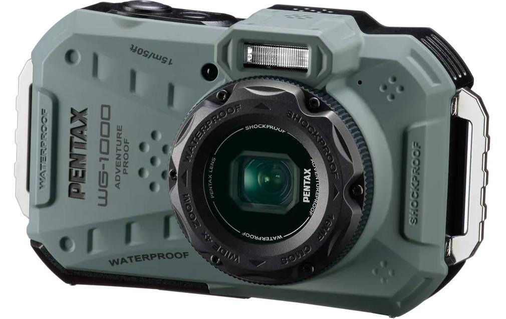 Unterwasserkamera WG-1000 - Olive<br>Wasserdichte digitale Kompaktkamera der Einstiegsklasse