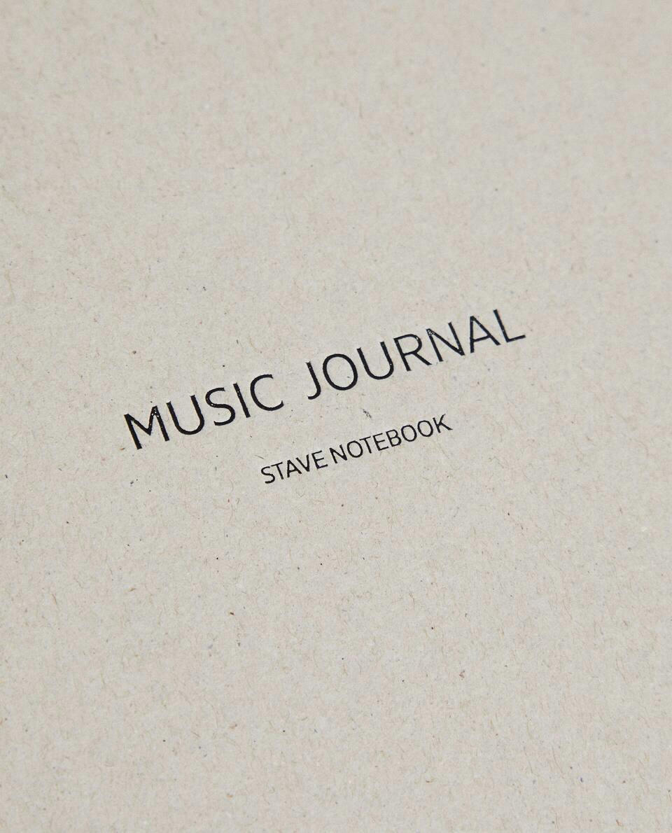 CADERNO DE MÚSICA COM PAUTA