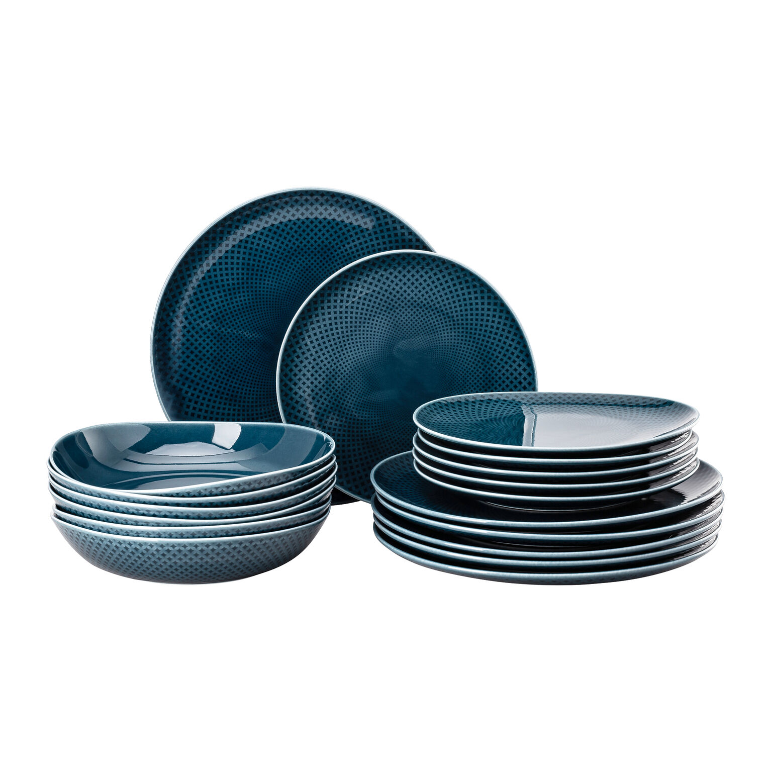 Junto Ocean Blue Set 18-tlg. mit Tellern