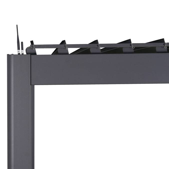 Pergola électrique bioclimatique autoportante EVORA Graphite