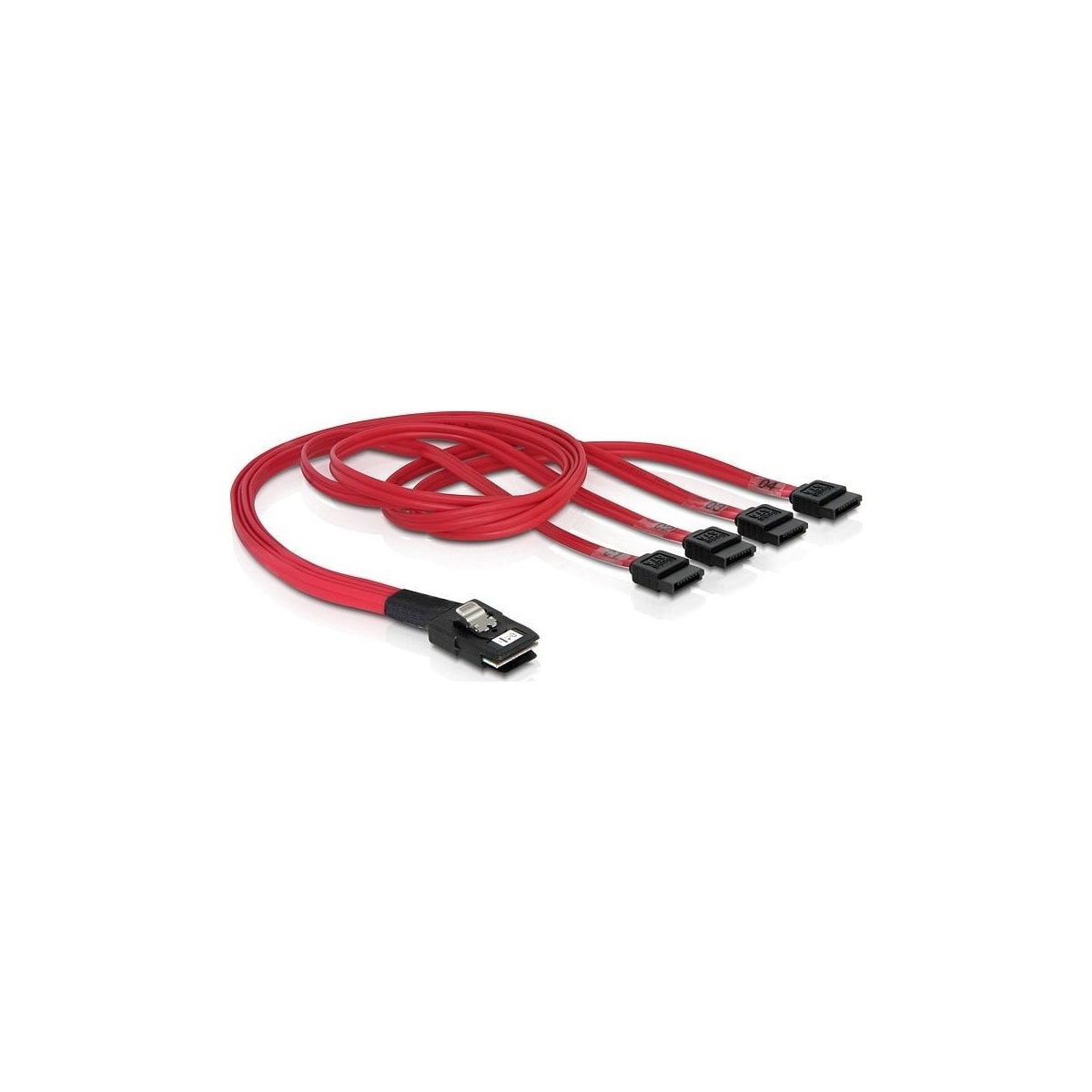 DeLOCK multilane SAS-kabel SFF8087 till 4xSATA 7-pin, 50 cm