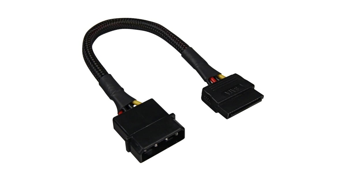 SharkoonSata Stroomadapter  (Zwart)
