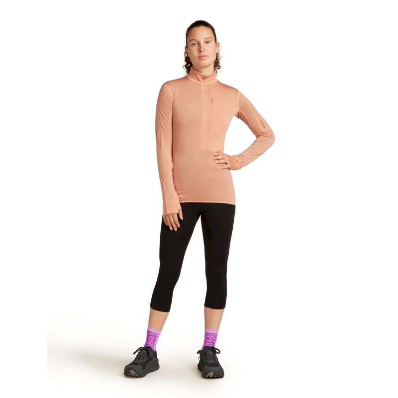 200 Realfleece Descender LS Half Zip - Polaire en laine mérinos femme