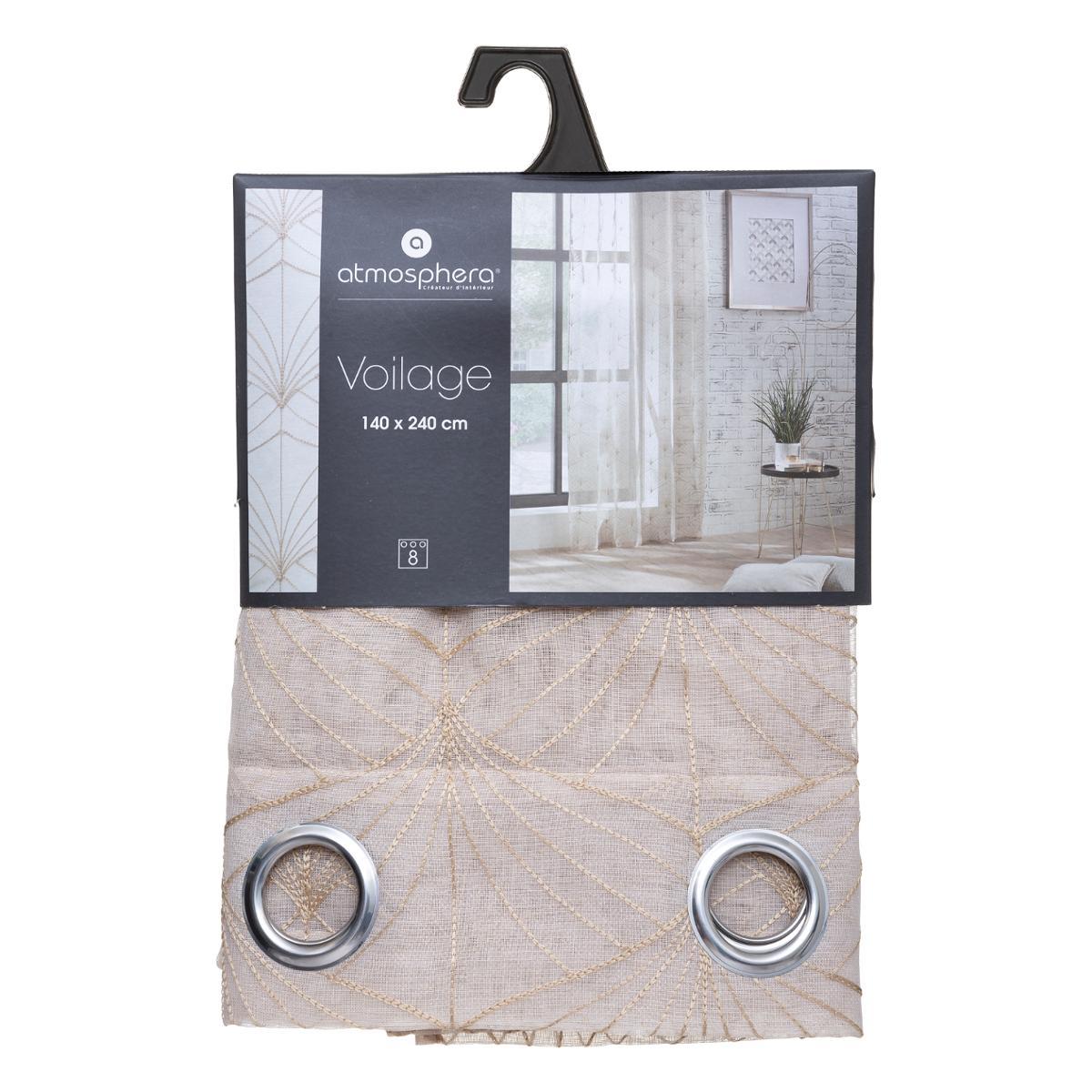 VOILAGE BRODE MIA LIN 140X240CM