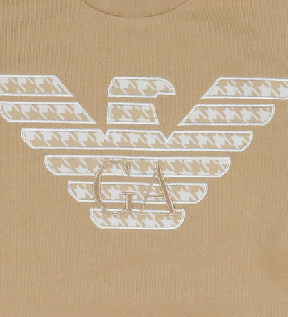 Emporio Armani Sweatshirt - Zenzero Chiaro m. Weiß
