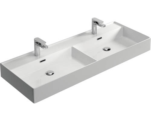 Badkamermeubelset Maxx XL 120 cm dubbele wastafel keramiek model 2 Tabak