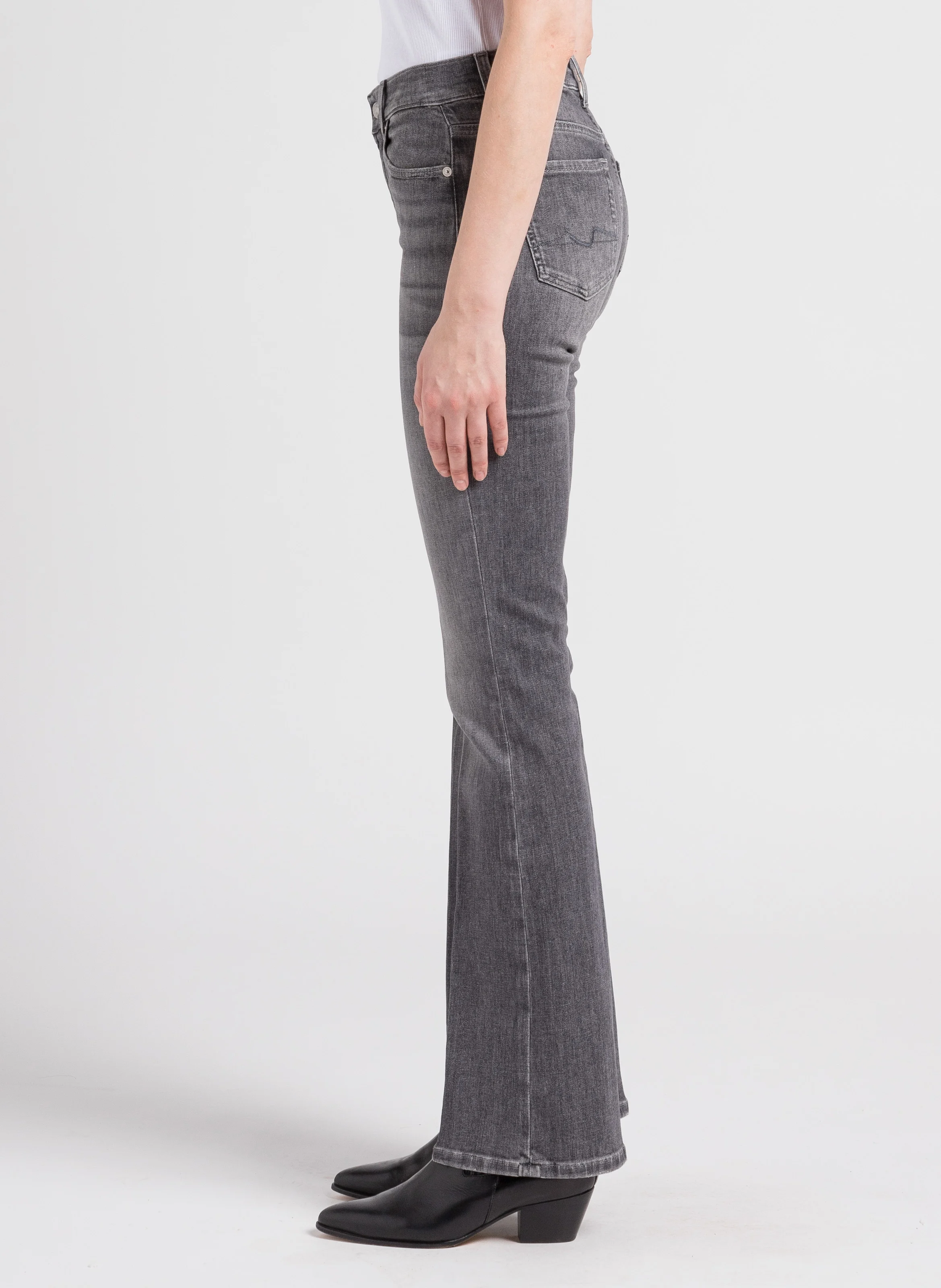 SOHO - Jean bootcut taille normal délavé | Gris