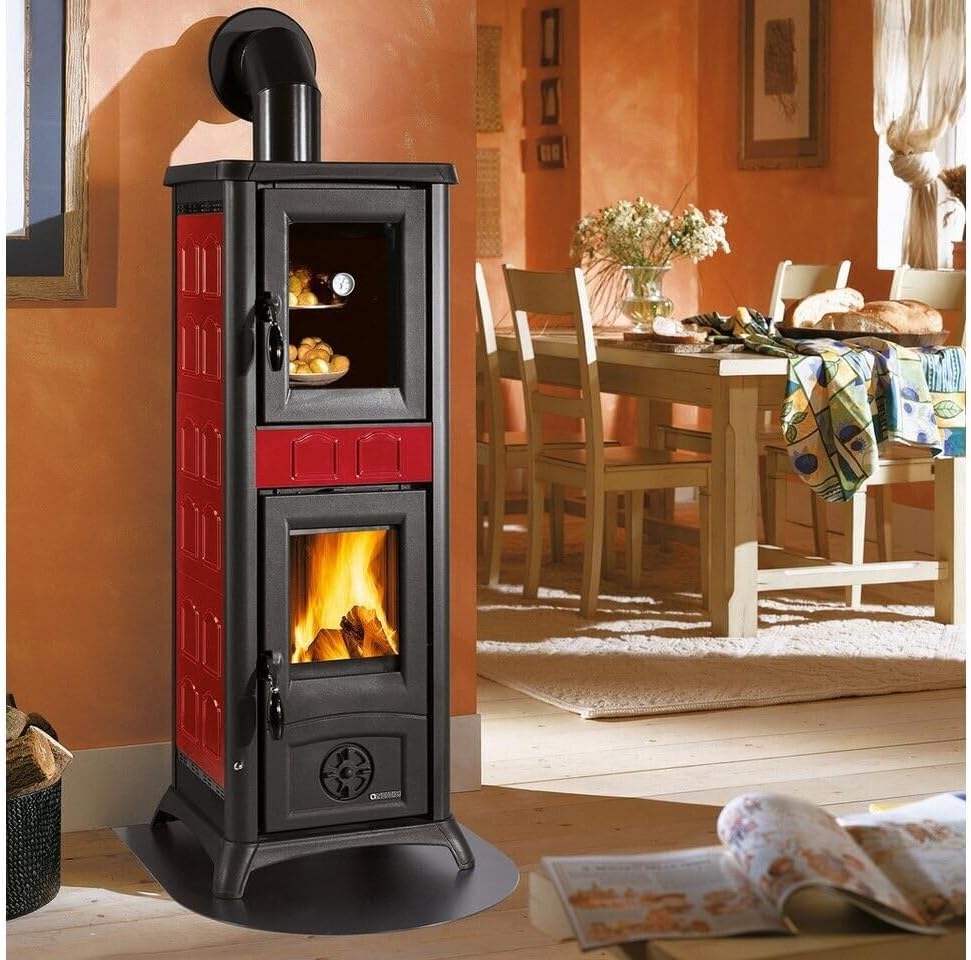 La Nordica Gemma Forno 5.0 Kaminofen Naturstein, Verkleidung:Keramik Elegance Bordeaux