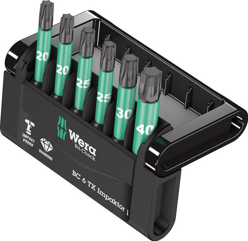 Wera - Bit-Check 6 Impaktor - Torx - 6-delige Set - Robuust