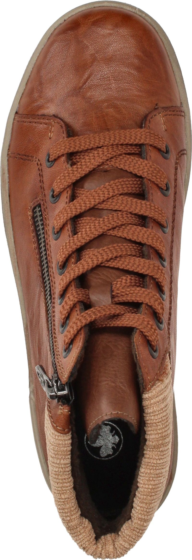 Rieker Veterboots Bruin Dames