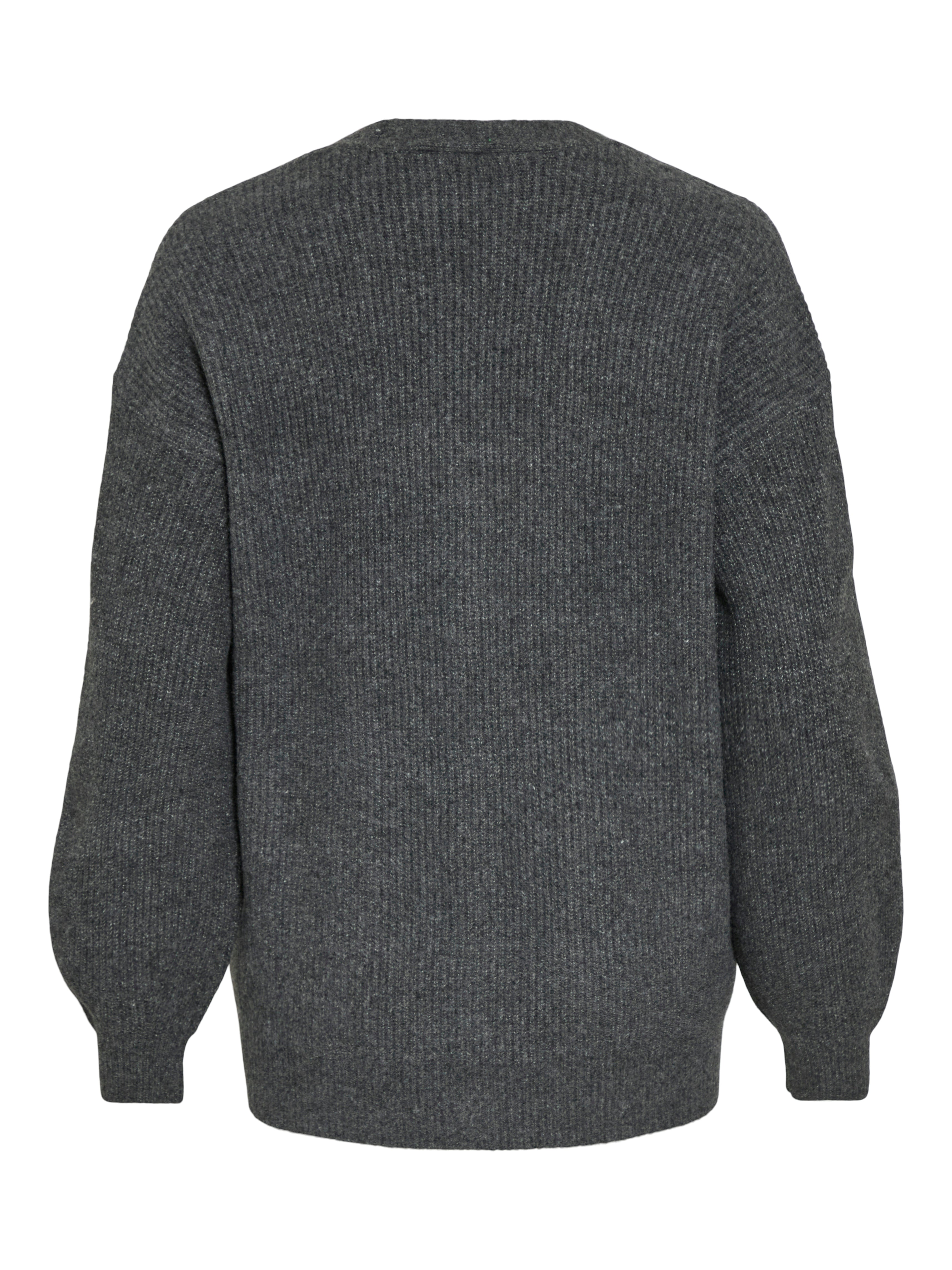 Vila  VIKIMMIS V-NECK L/S strik cardigan - Dark Grey Melange