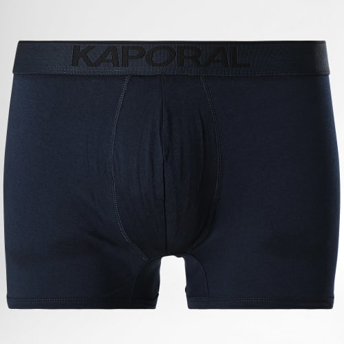 Lot De 3 Boxers Quad Noir Bleu Marine Gris Chiné