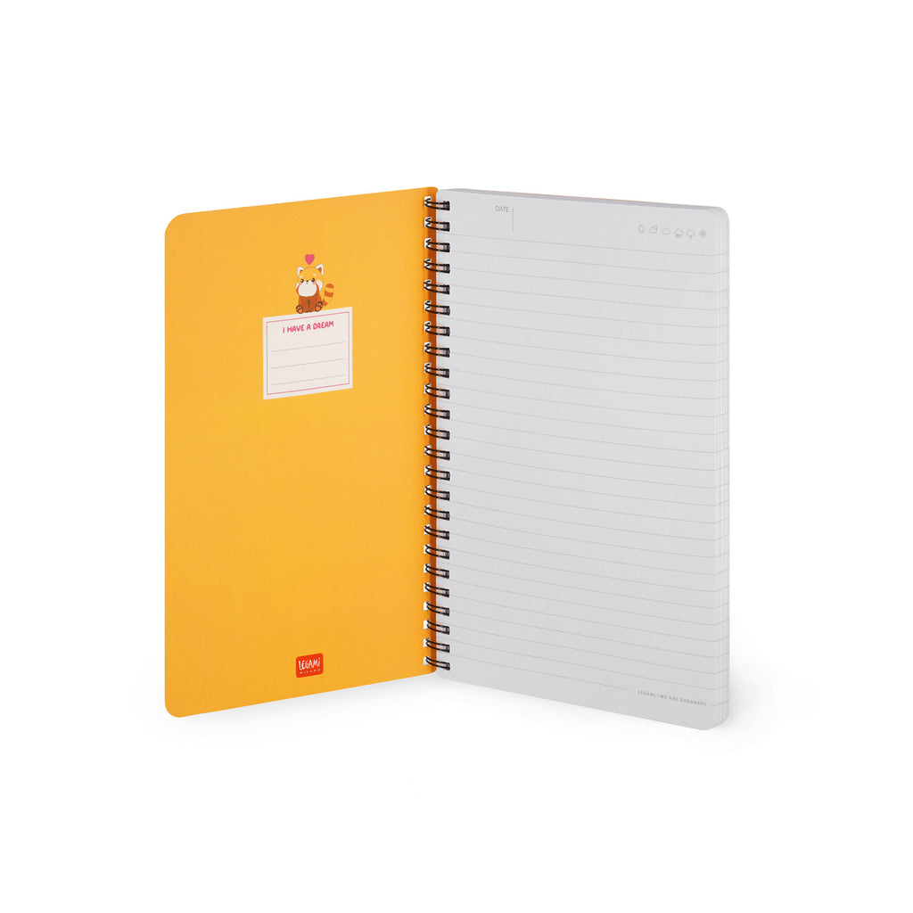 Caderno Espiral A5 Grande - Red Panda