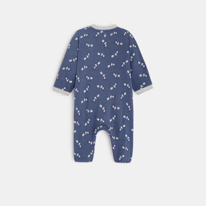 Dors-bien jersey castors bleu bébé garçon Bleu
