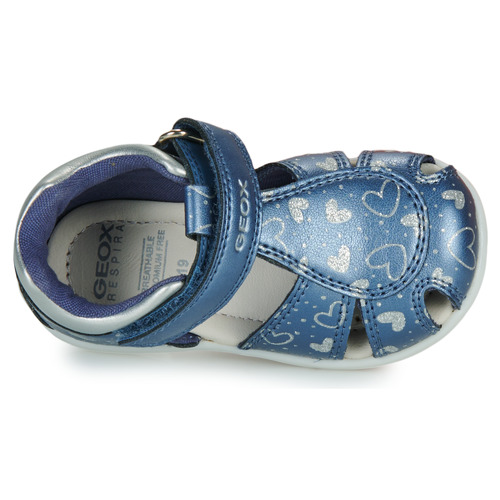 Geox - B ELTHAN GIRL - Bleu / Argenté