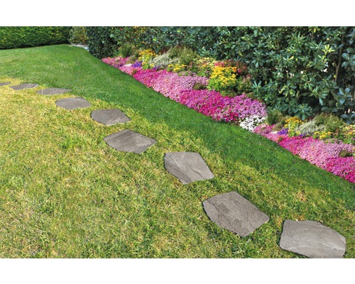 FLAIRSTONE Porseleinen Steengoed Stapsteen Etna Donkergrijs 42 x 36 x 2 cm