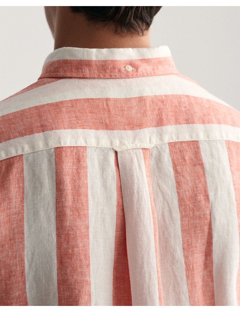 Long Sleeve Striped Red Shirt