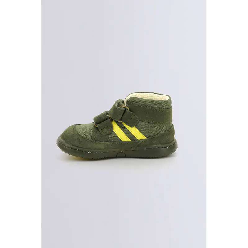 KICKBUBBLOKRO KAKI JAUNE BOTTILLONS Synthétique Garçon