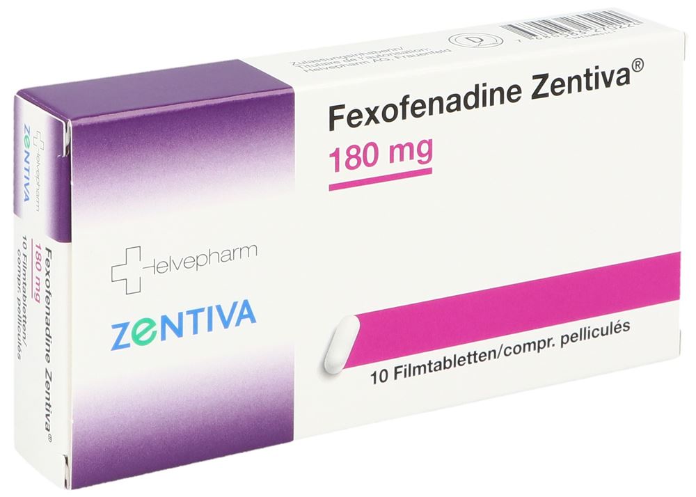 FEXOFENADINE Zentiva Filmtabl 180 mg Blist 10 Stk