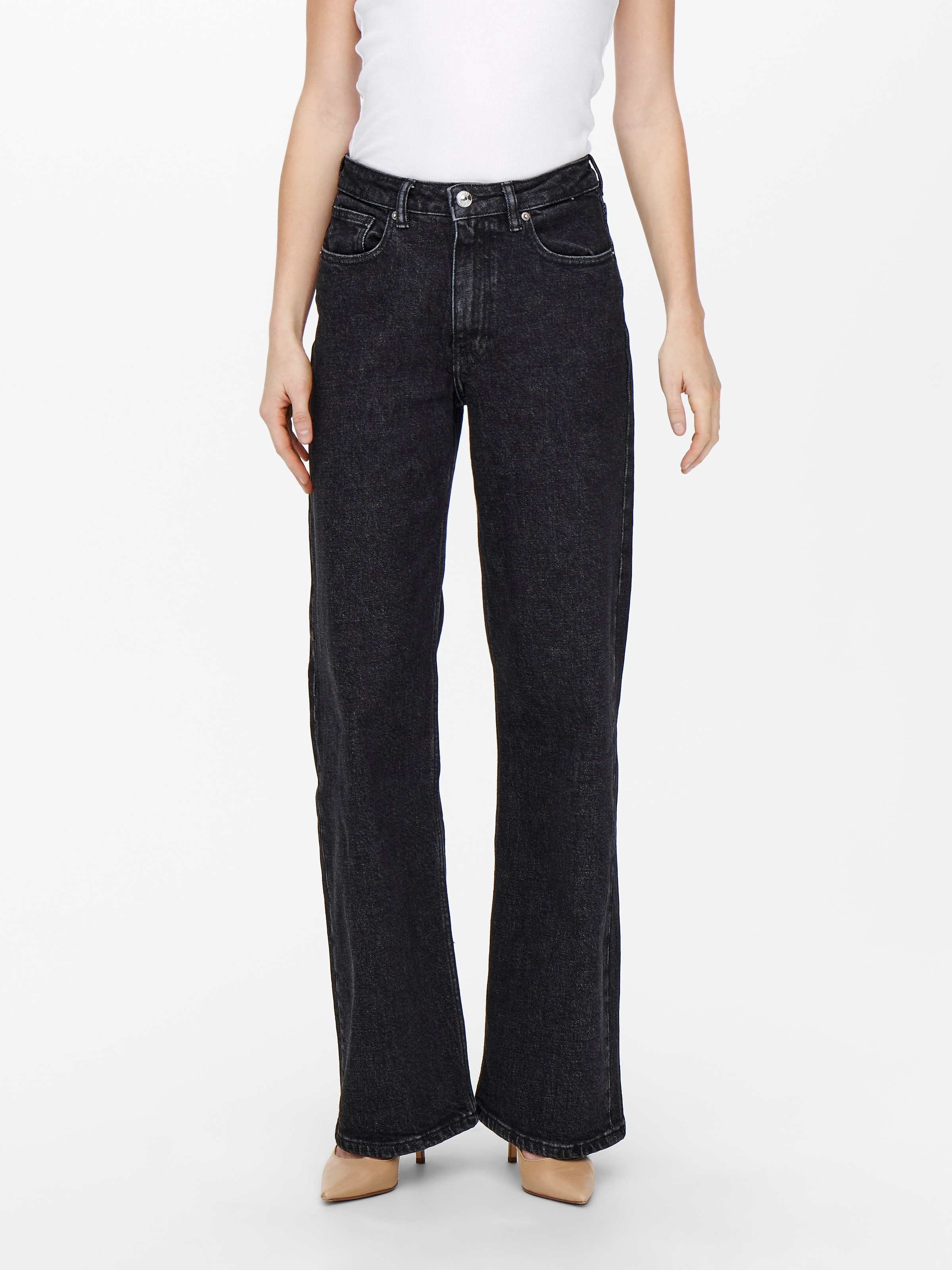 ONLY High-waist-Jeans »ONLJUICY HW WIDE LEG REA244«